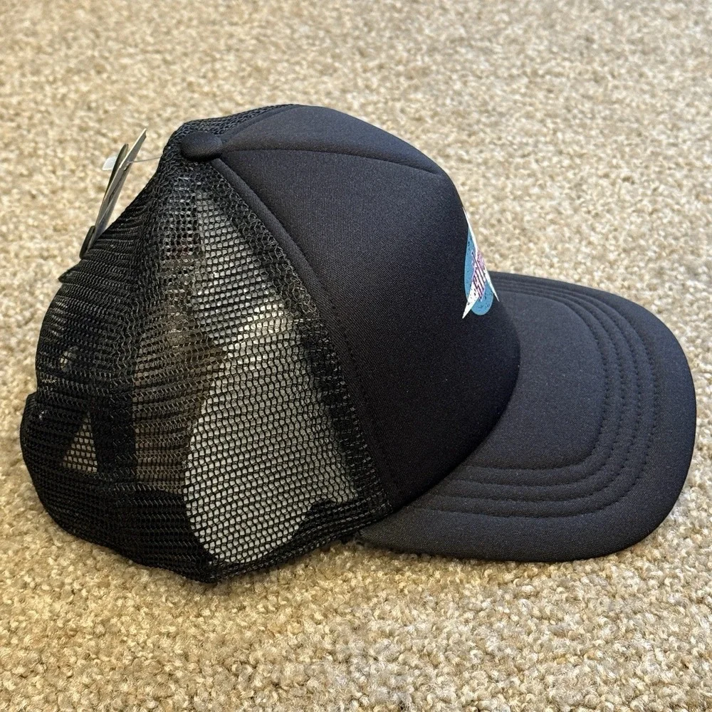 Levi's Silver Tab Hat Retro Logo Snapback Trucker Cap Black Foam Mesh One Sz NEW